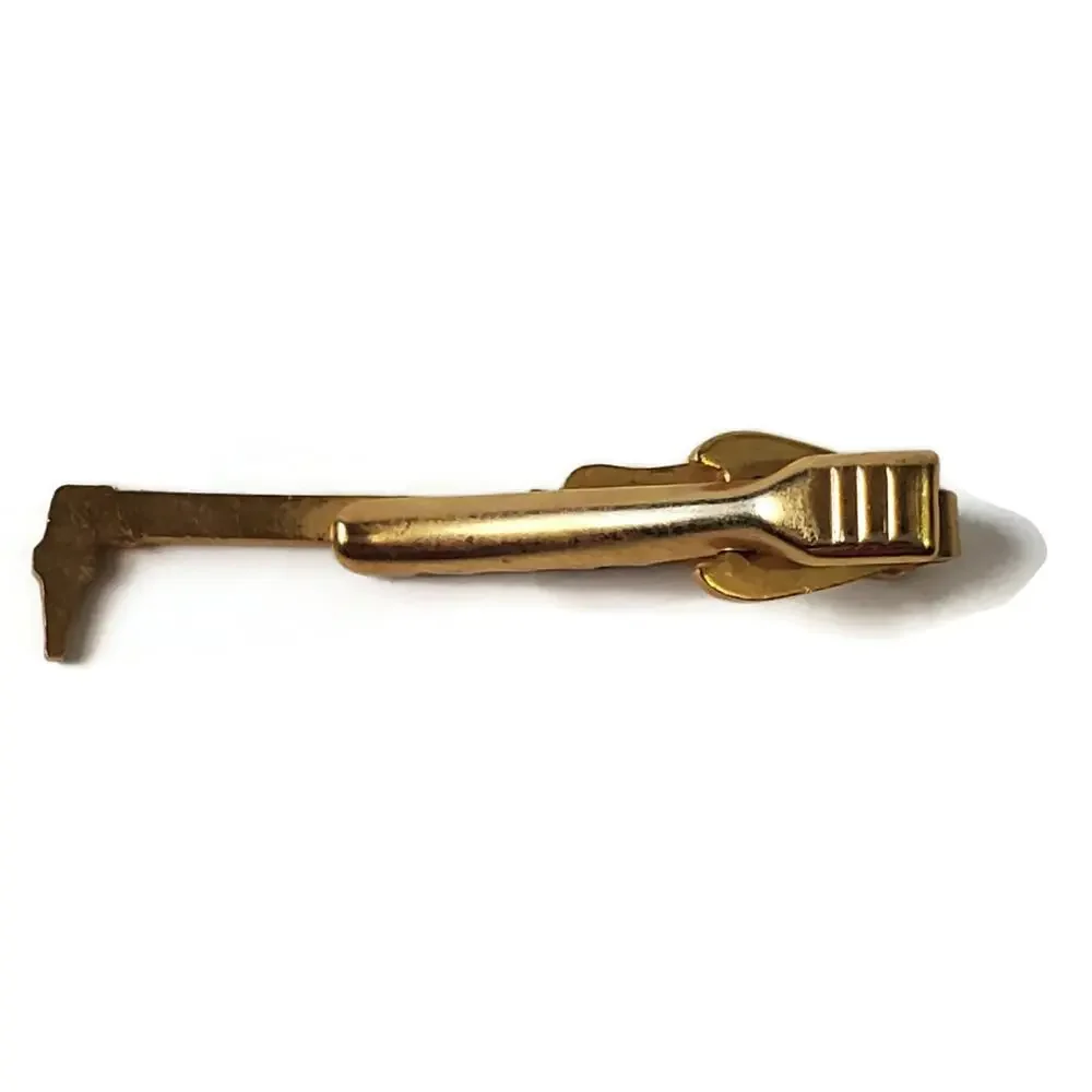 Vintage Victor Cutting Torch Gold Tone Tie Clip